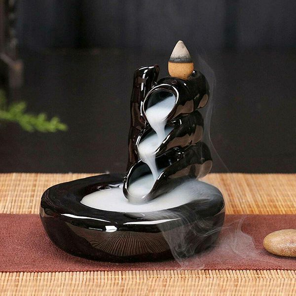 Backflow Incense Burner - Bamboo & Pool