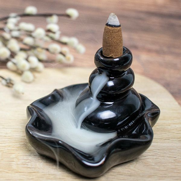 Backflow Incense Burner - Large Pebbles