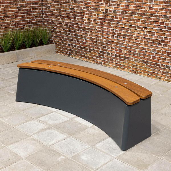 Betonska klupa DeLuxe Oval Anthracite