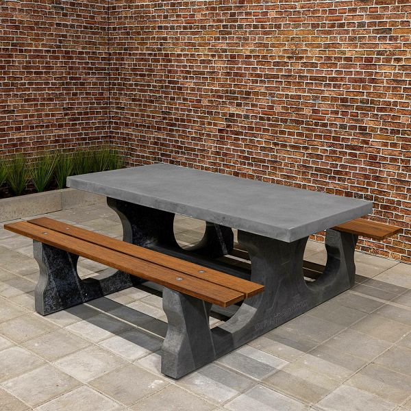 Betonski stol za piknik DeLuxe Anthracite Concrete