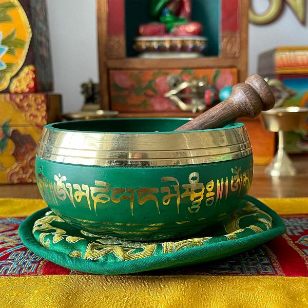 Green Tara Singing Bowl Set