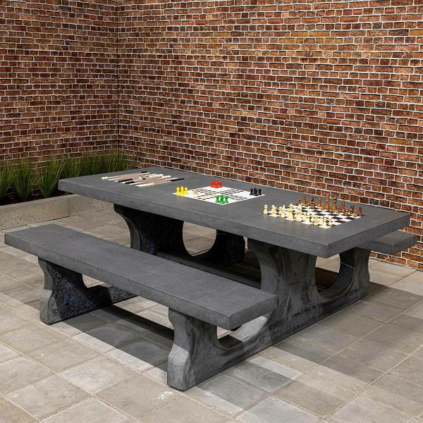 Multigame betonski stol Standard (134) Anthracite Concrete