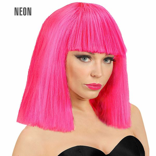 Perika Showgirl Wig Neon Roza