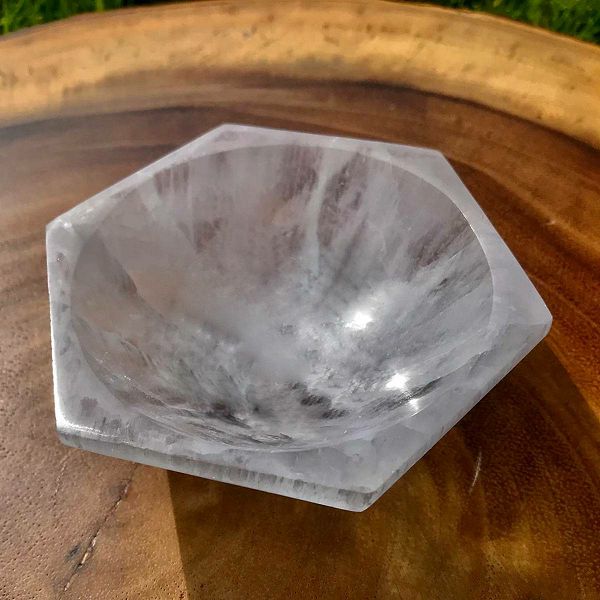 Zdjela Selenite Hex 10 cm